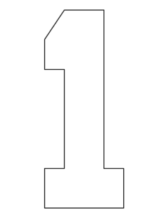 Number 1 Kids Coloring Pages Pdf, Free Vectors File